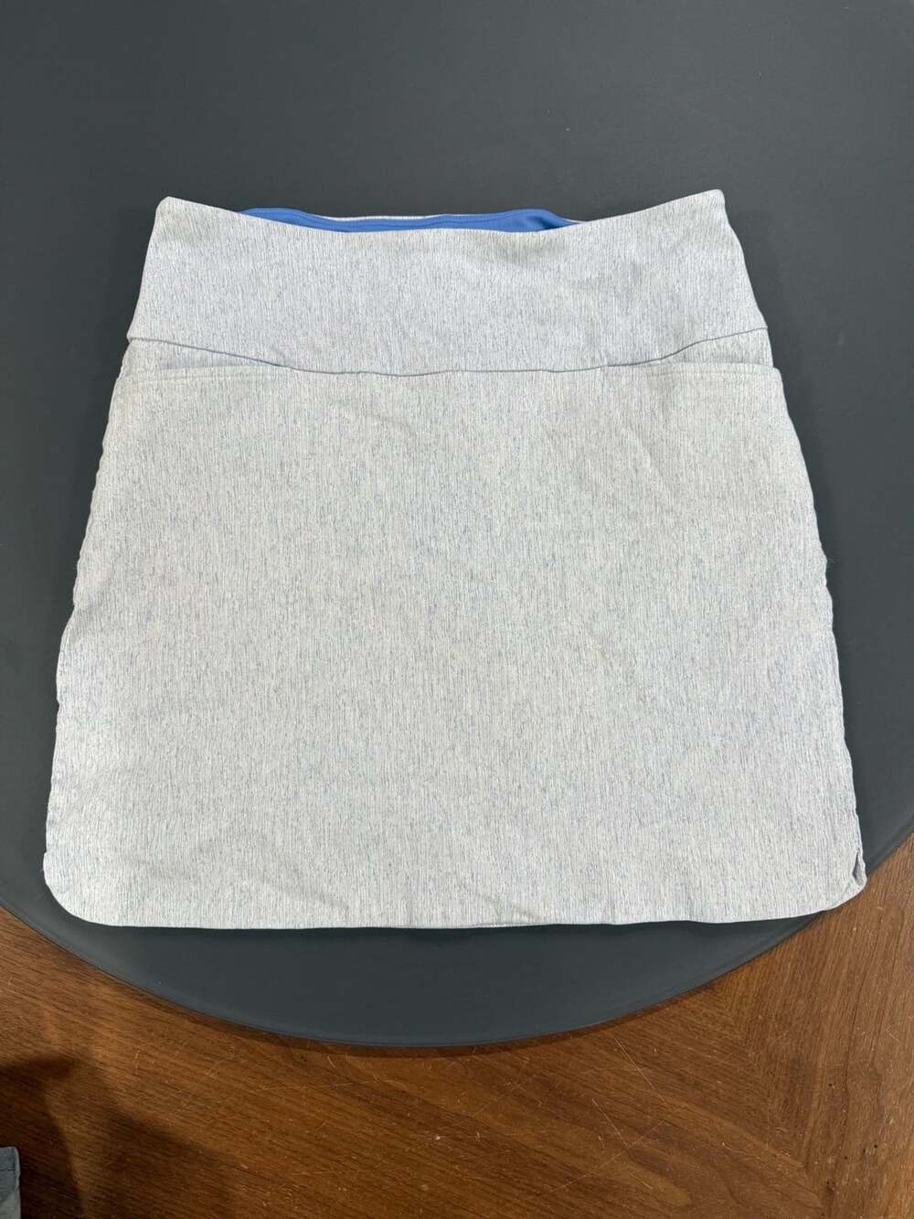S.C. & CO. Tummy Control Athletic Skort Size M Heathered Gray Blue